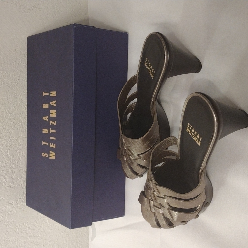 Stuart weitzman heel mules size 6.5 New - Picture 5 of 14
